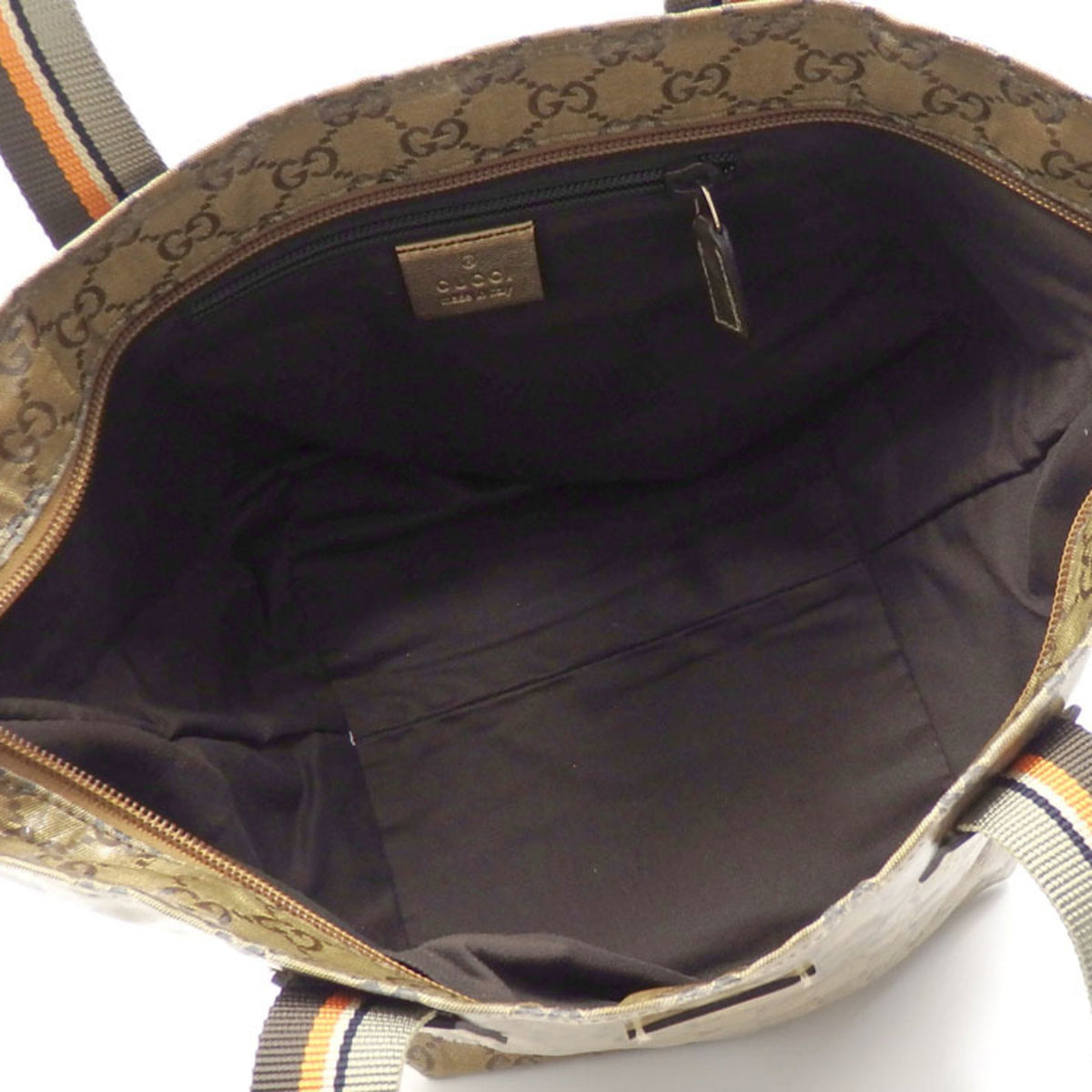 Gucci Handbag GG Crystal Ladies Gold PVC Canvas 131228