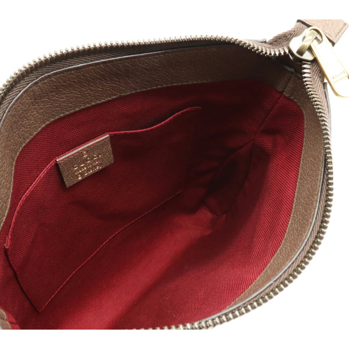 Gucci GG Supreme Disney Collaboration Donald Duck Shoulder Bag Pochette PVC Beige Cocoa Brown 645054