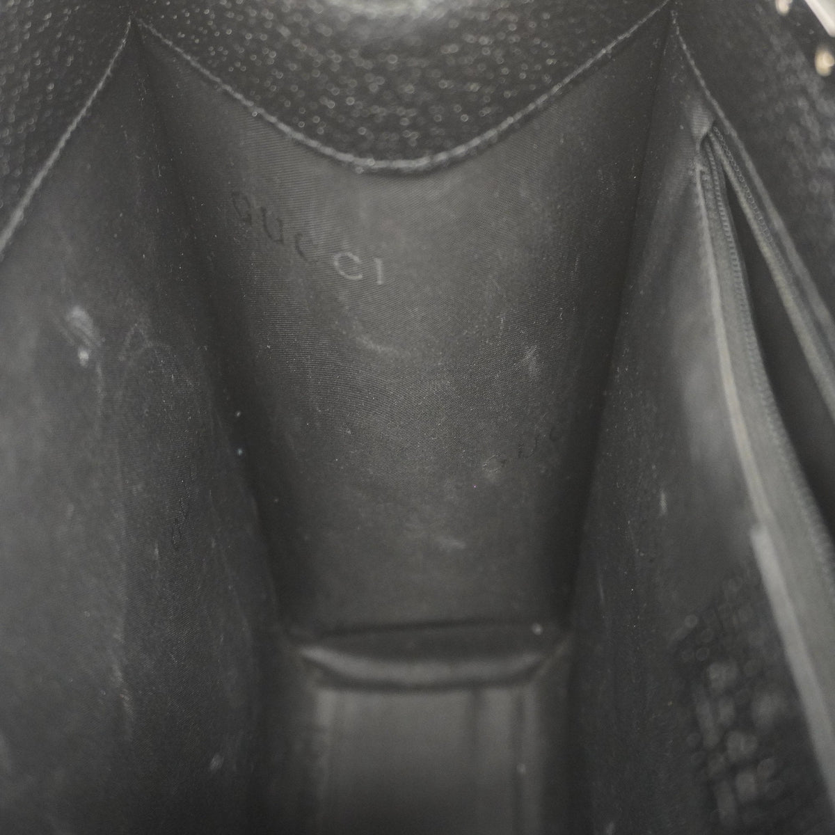 Gucci Jackie Handbag Women's Leather Handbag Black