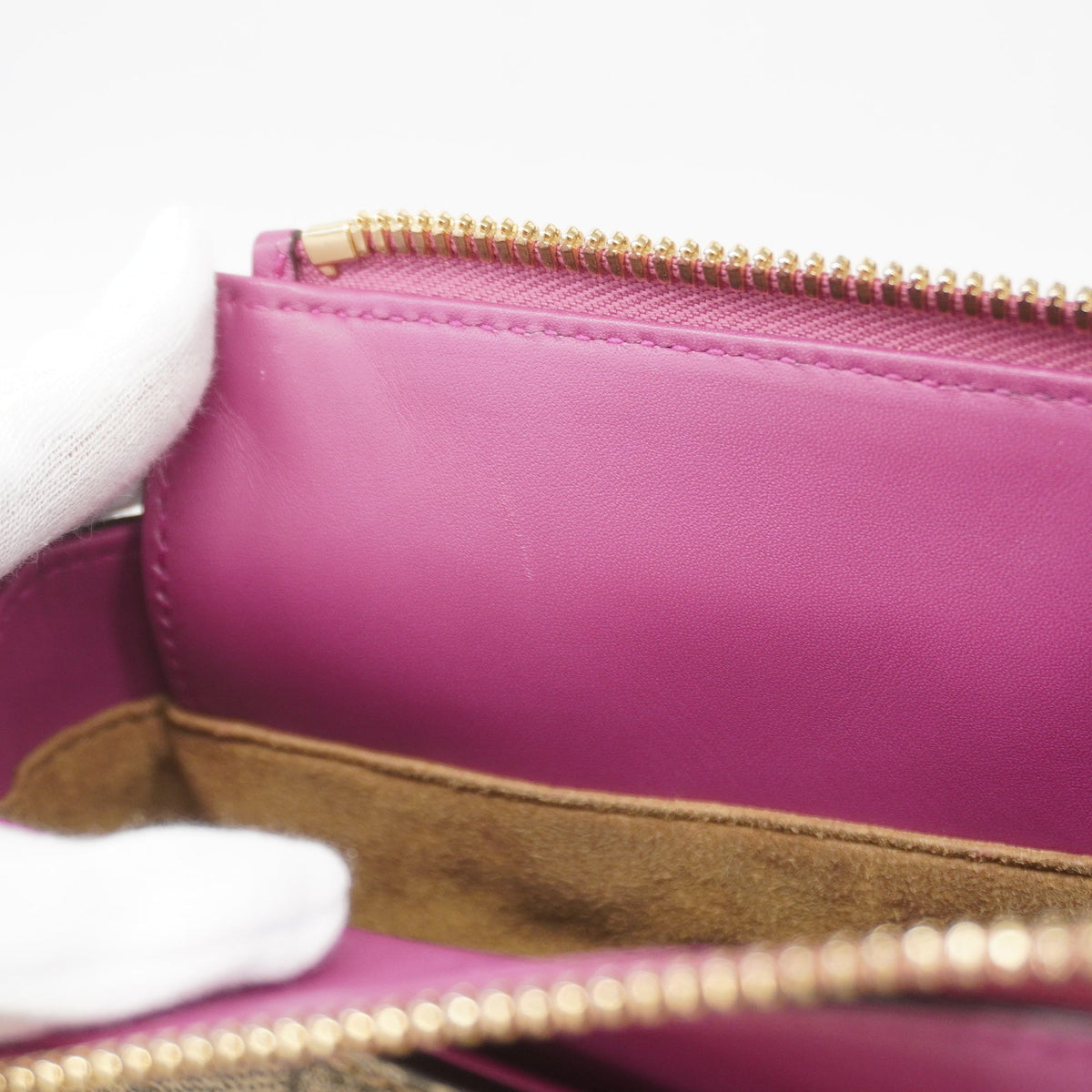 Gucci 2way Bag GG Supreme 409534 Beige/Pink/Red Gold metal