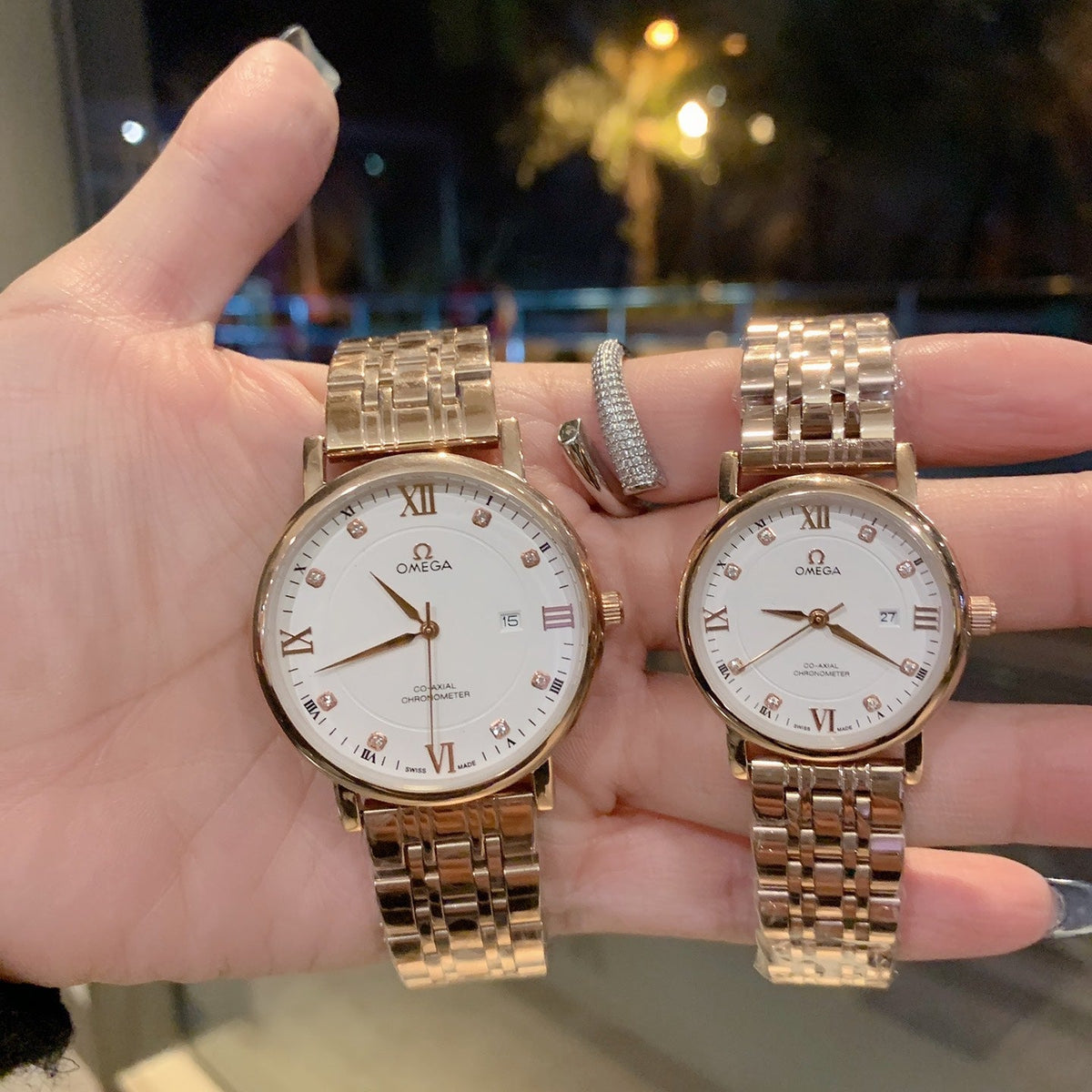 OMEGA Latest couple watch quartz
