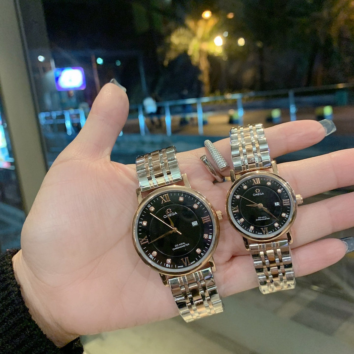 OMEGA Latest couple watch quartz