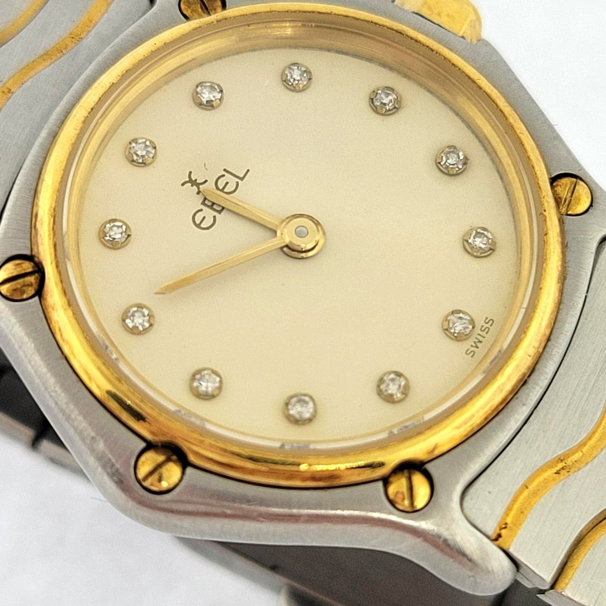 S/S and 24K Gold Plated Ladies Ebel Watch