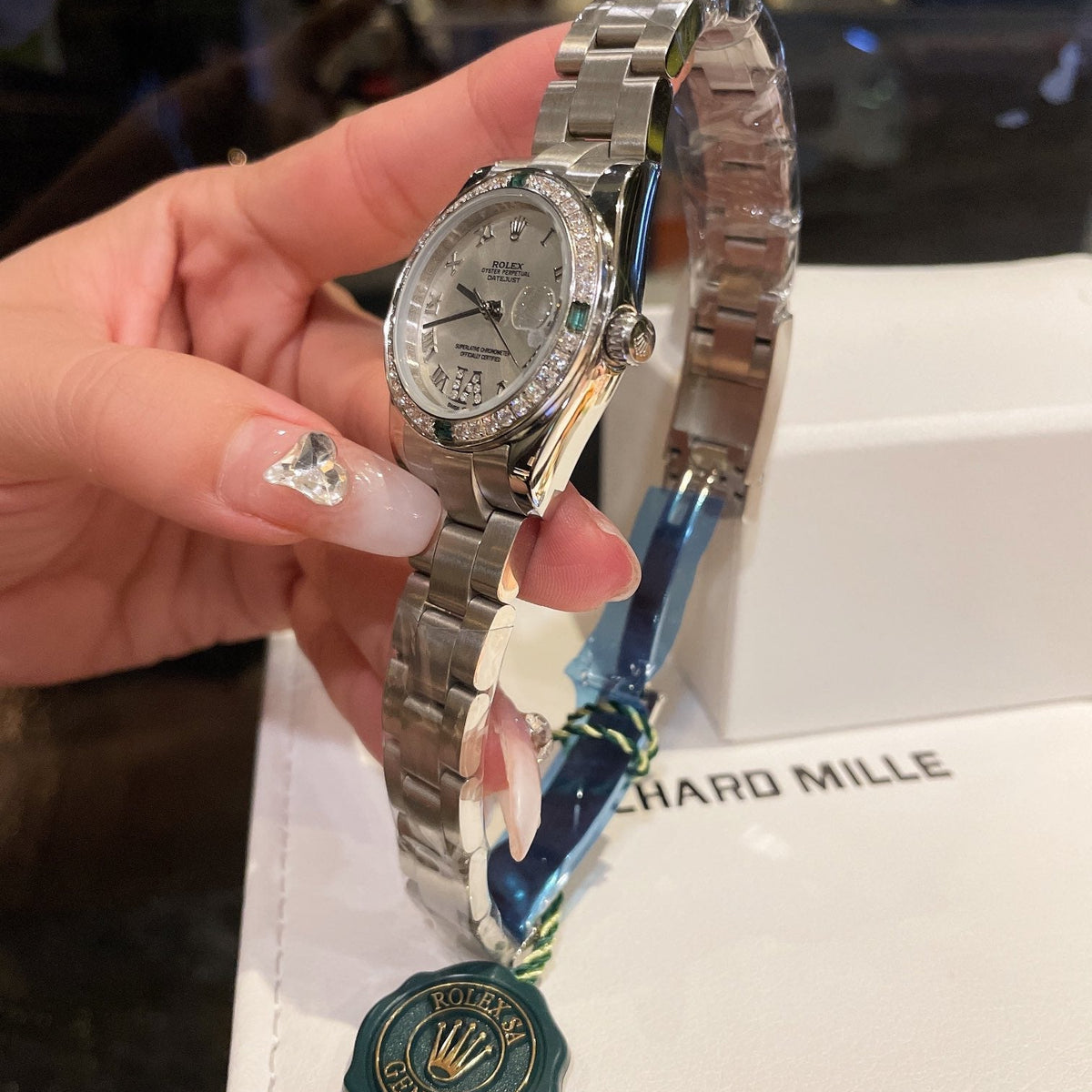 Rolex Datejust Series Classic Women's Solid Five-Bead