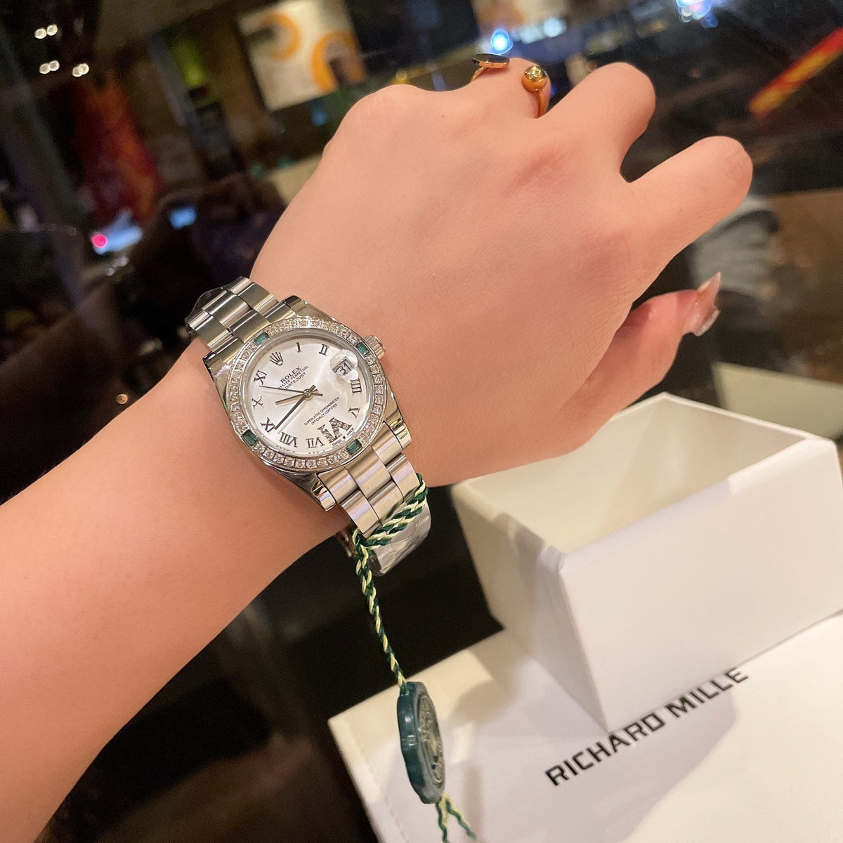 Rolex Datejust Series Classic Women's Solid Five-Bead