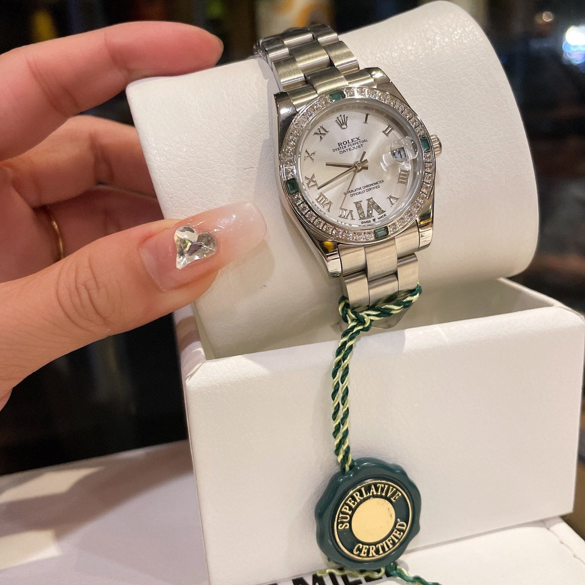 Rolex Datejust Series Classic Women's Solid Five-Bead