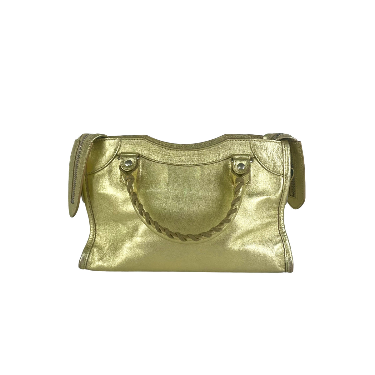 balenciaga City Mini Gold
