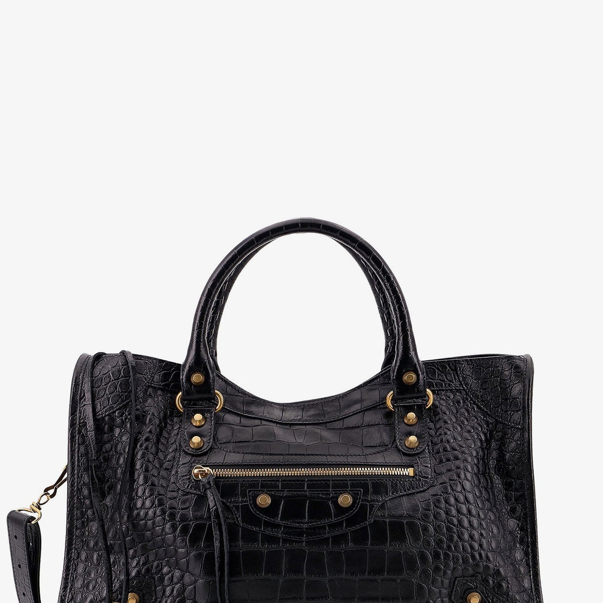 Balenciaga Women Le City Medium Leather Shoulder Bag