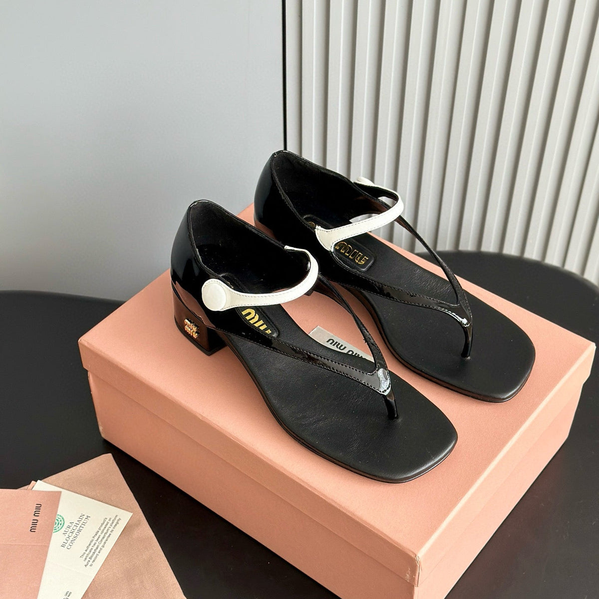 MIU M THONG SANDALS