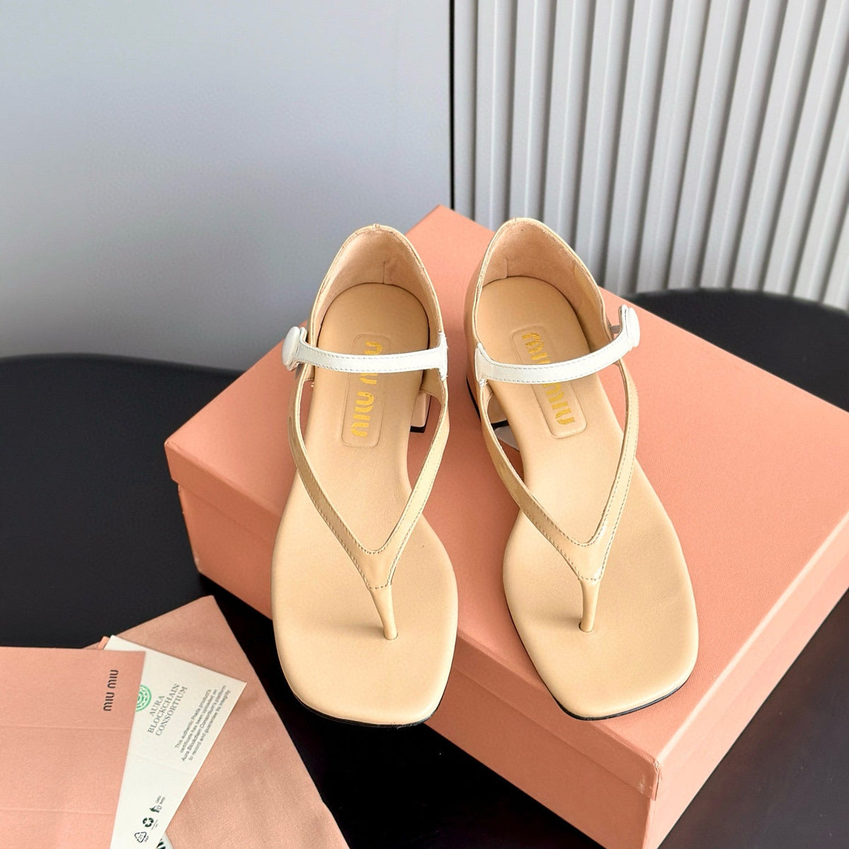 MIU M THONG SANDALS