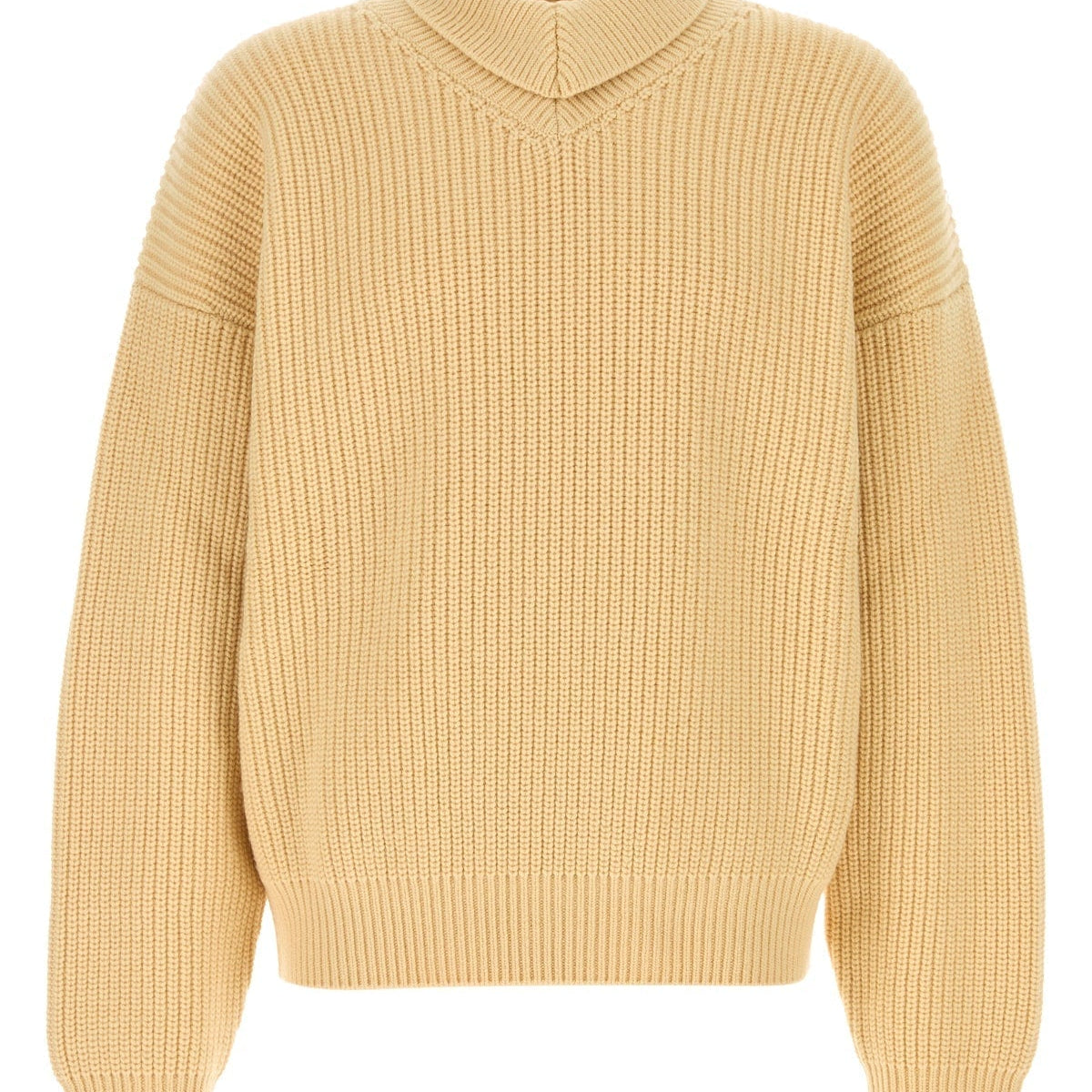Bottega Veneta Men Cream Wool Blend Sweater