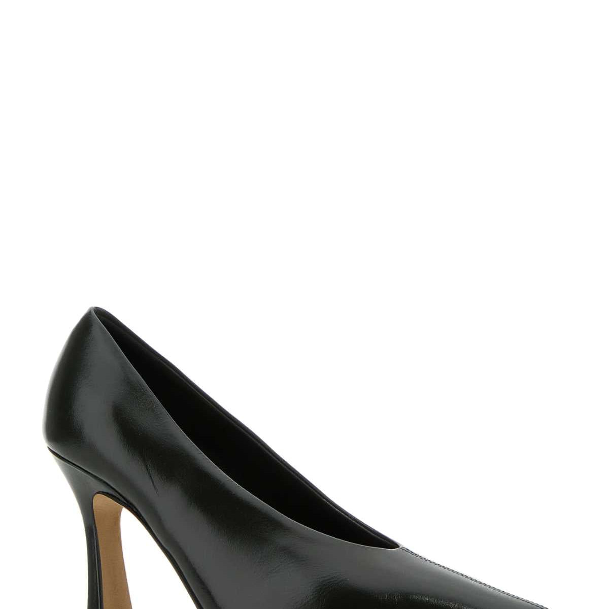 Bottega Veneta Women Dark Green Leather Sofia Pumps