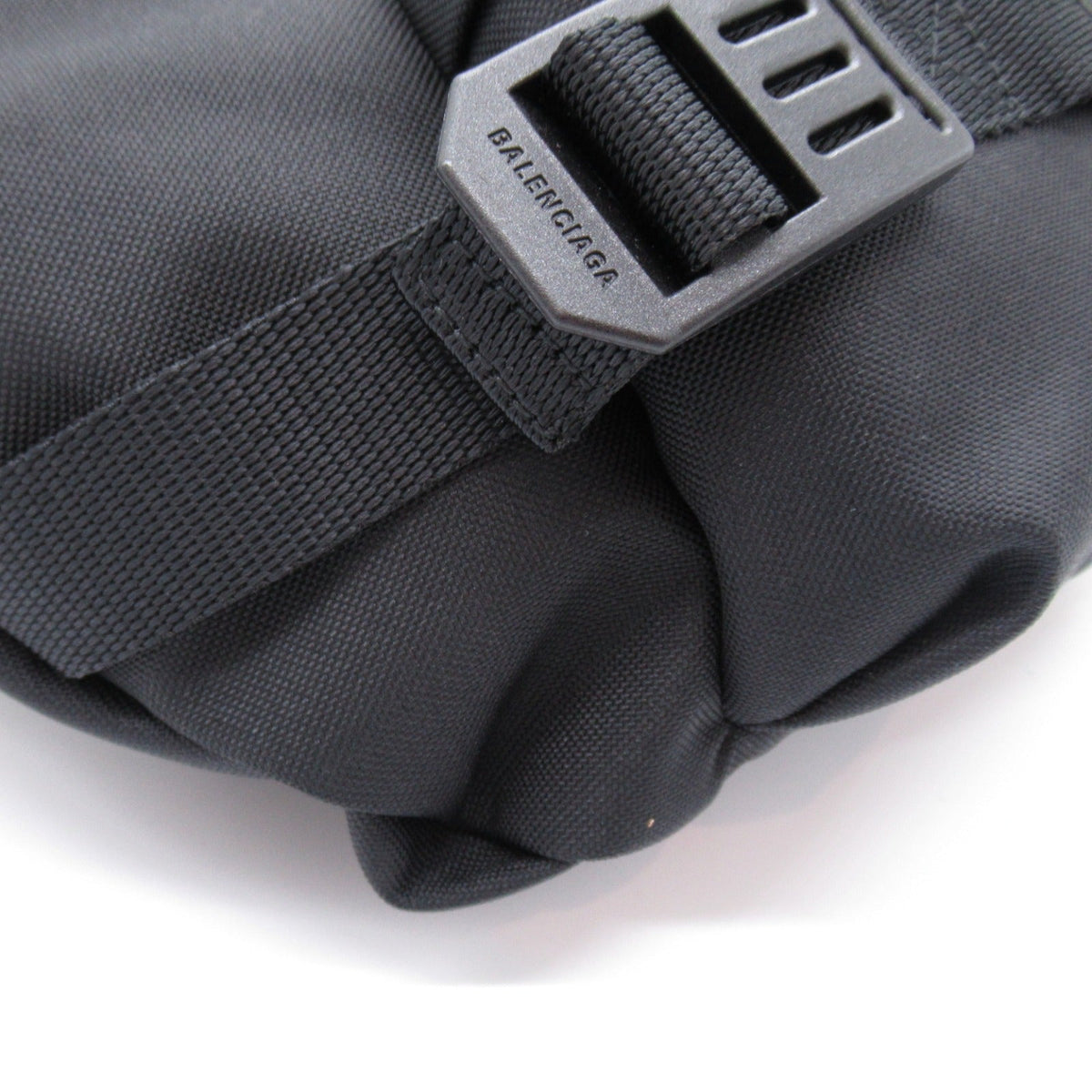 balenciaga Nylon Waist Bag Body Bag Black