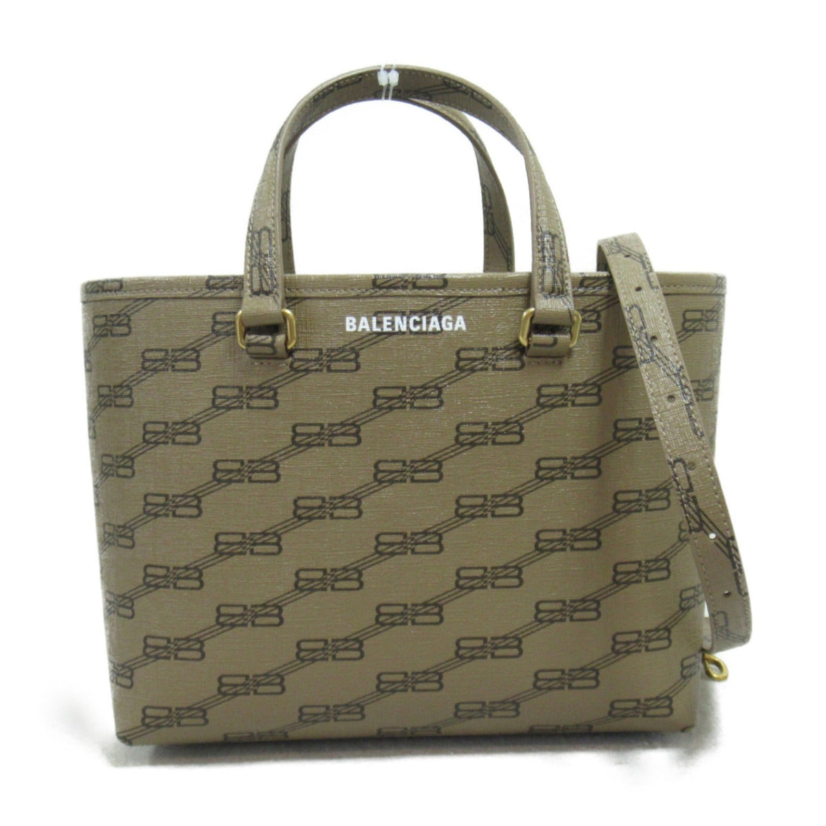 balenciaga Signature 2way Shoulder Bag PVC Canvas