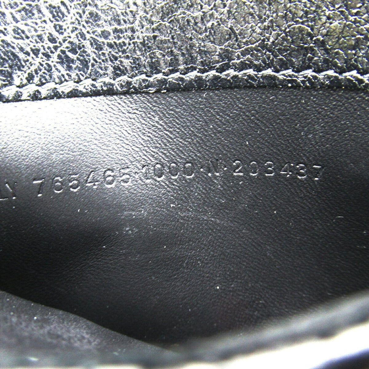 balenciaga Leather Coin Case Black