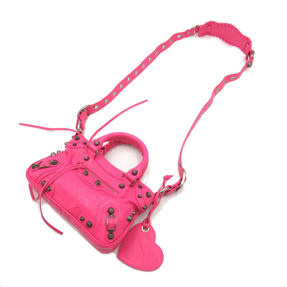 balenciaga Neo Mini Leather Tote Bag Pink