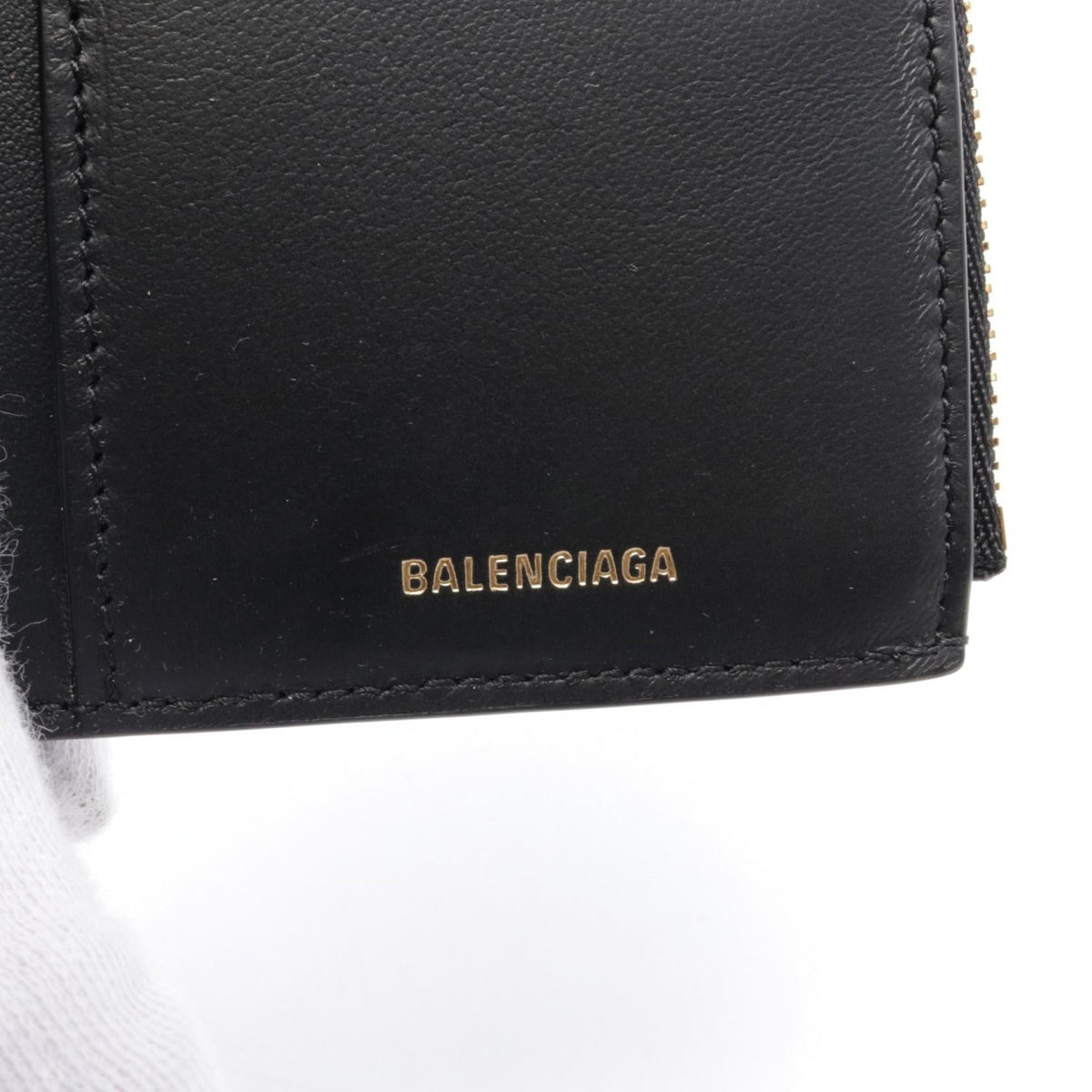 balenciaga Monaco Bifold Wallet Leather
