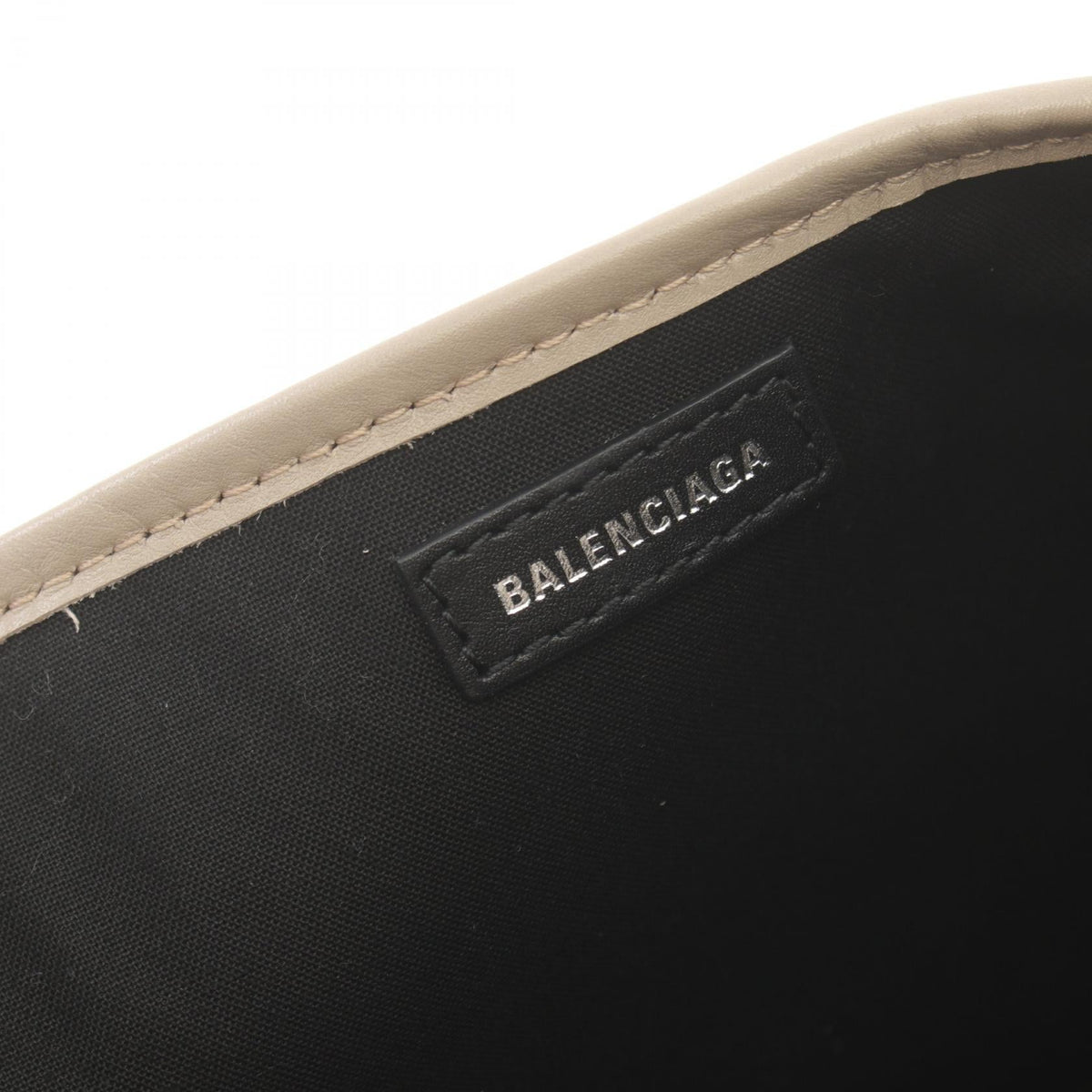 balenciaga Navy Cabas S Leather Tote Bag