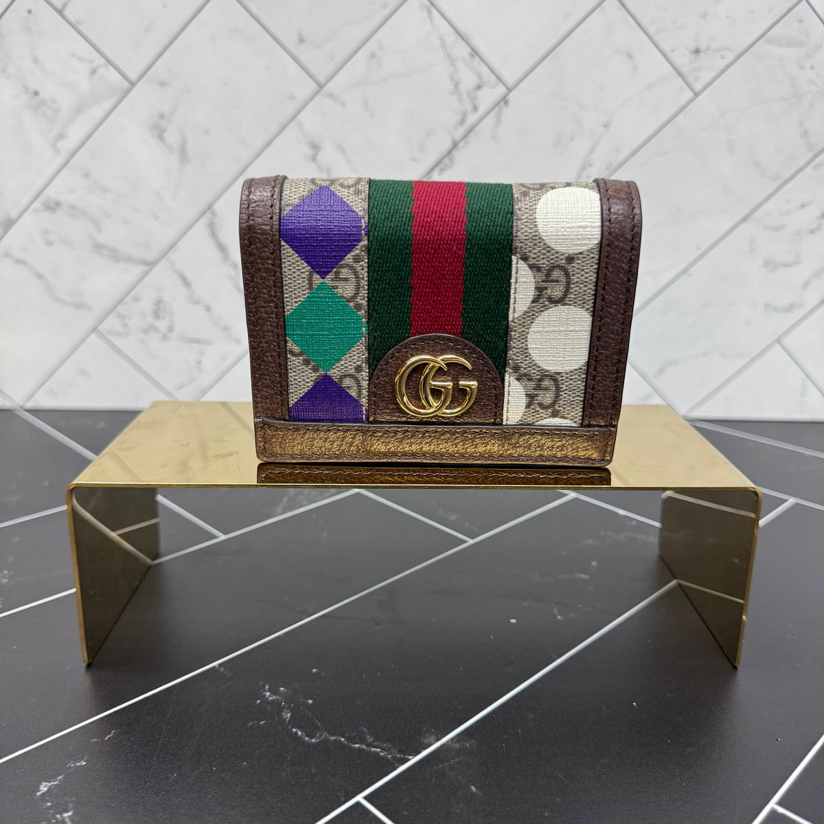 Gucci Marmont Sherry Compact Wallet