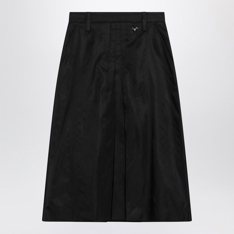 PRADA Flared MIDI Skirt in Recycled Fabric
