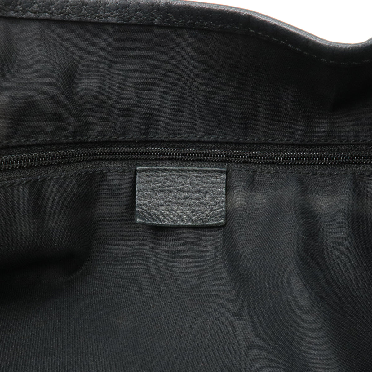 GUCCI Abbey GG Canvas Leather Tote Bag Shoulder Bag Black 130736