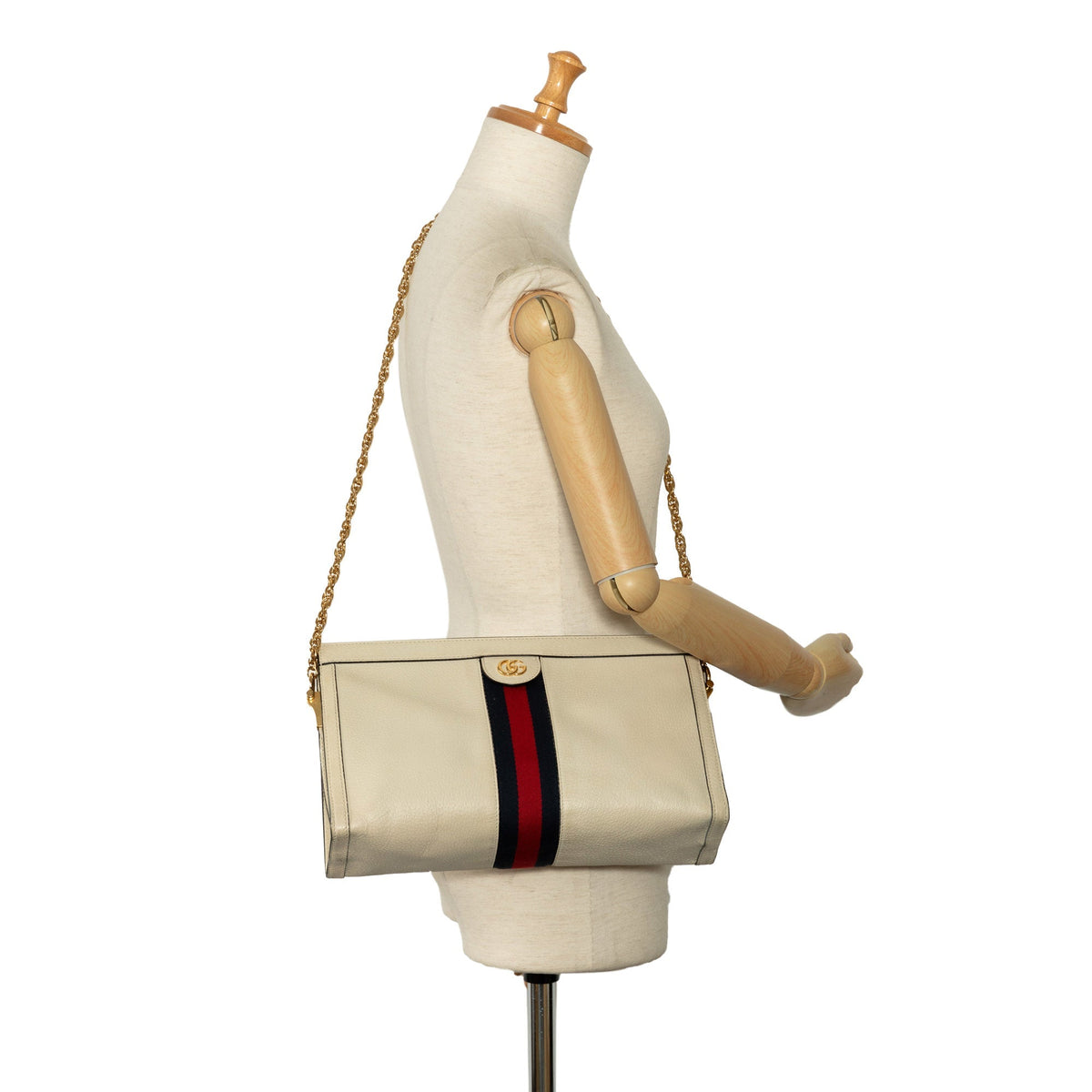 GUCCI Leather Ophidia Chain Crossbody Crossbody Bag