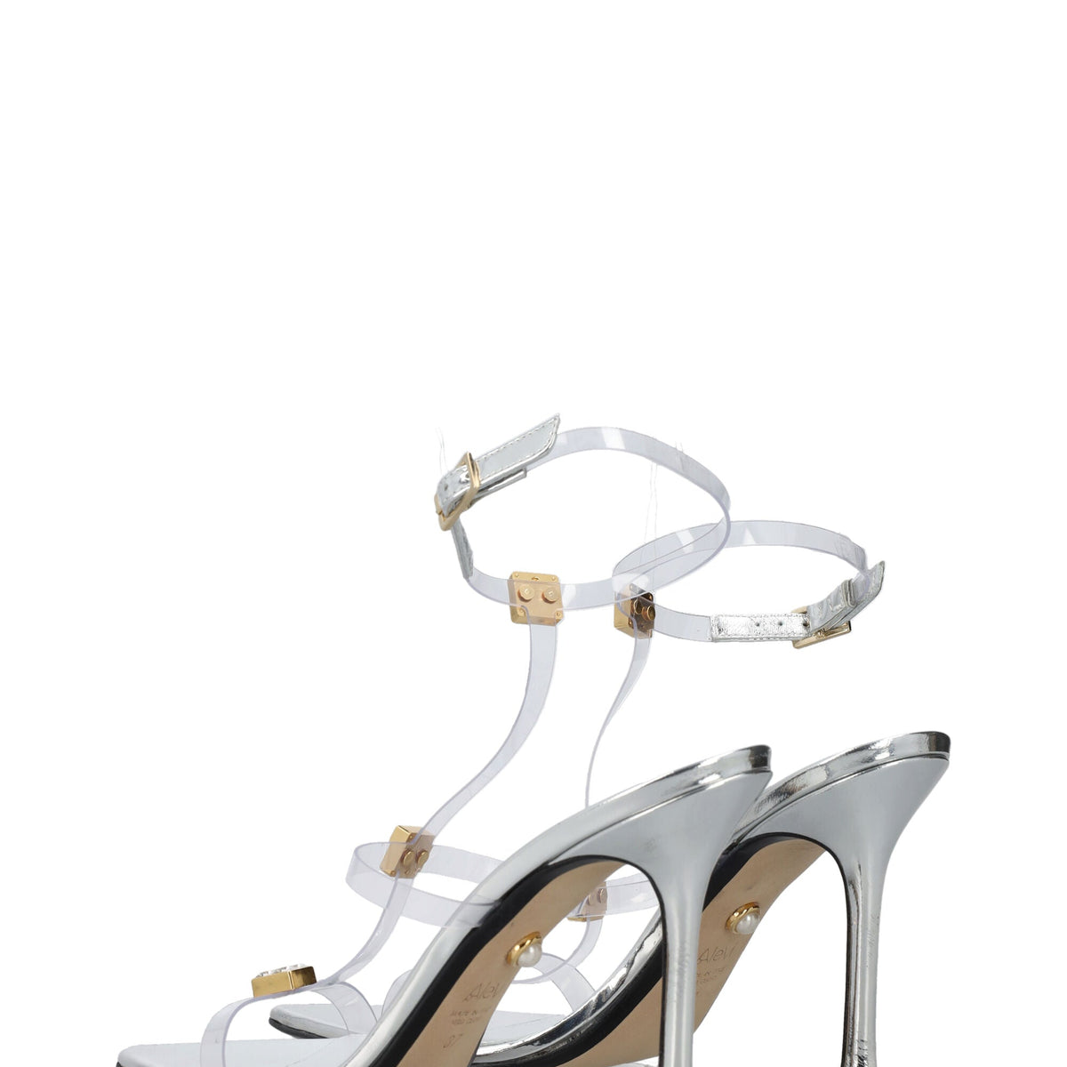 ADDY 095 NAIL VEGAS SILVER SANDALS