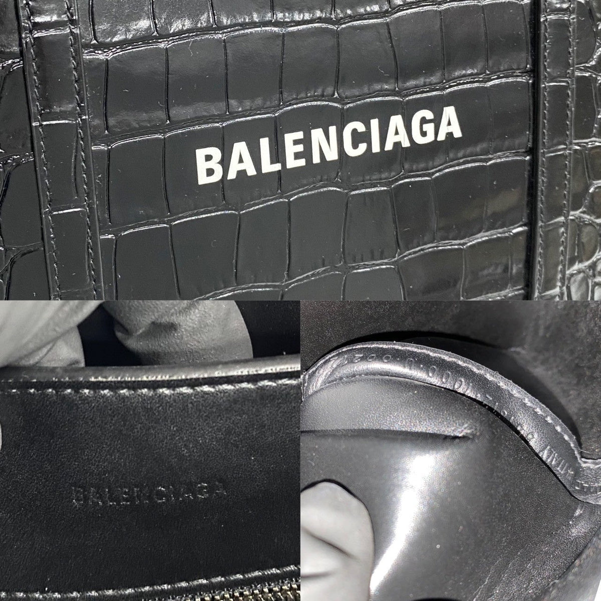 balenciaga Leather Everyday Tote Bag Black