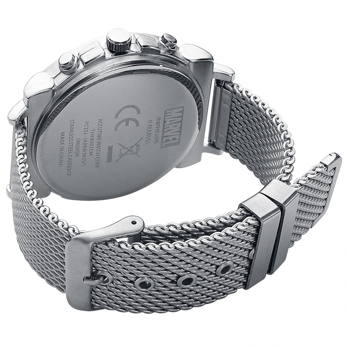 Marvel Comics Thor's Hammer Mjolnir Watch with Metal Band