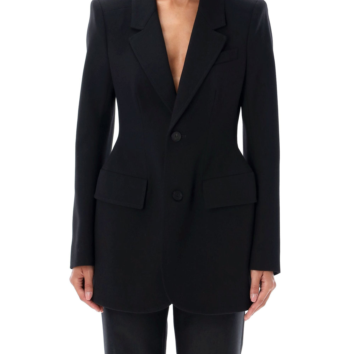BALENCIAGA Hourglass Women's Wool Blazer