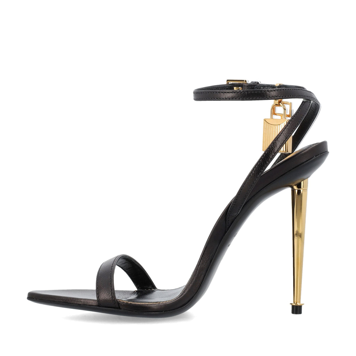PADLOCK POINTY NAKED SANDAL
