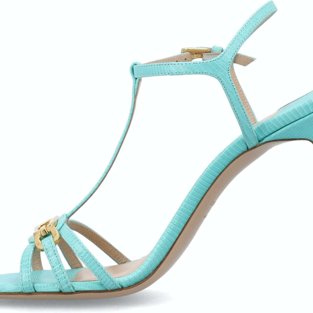 STAMPED LIZARD LEATHER WHITNEY SANDAL