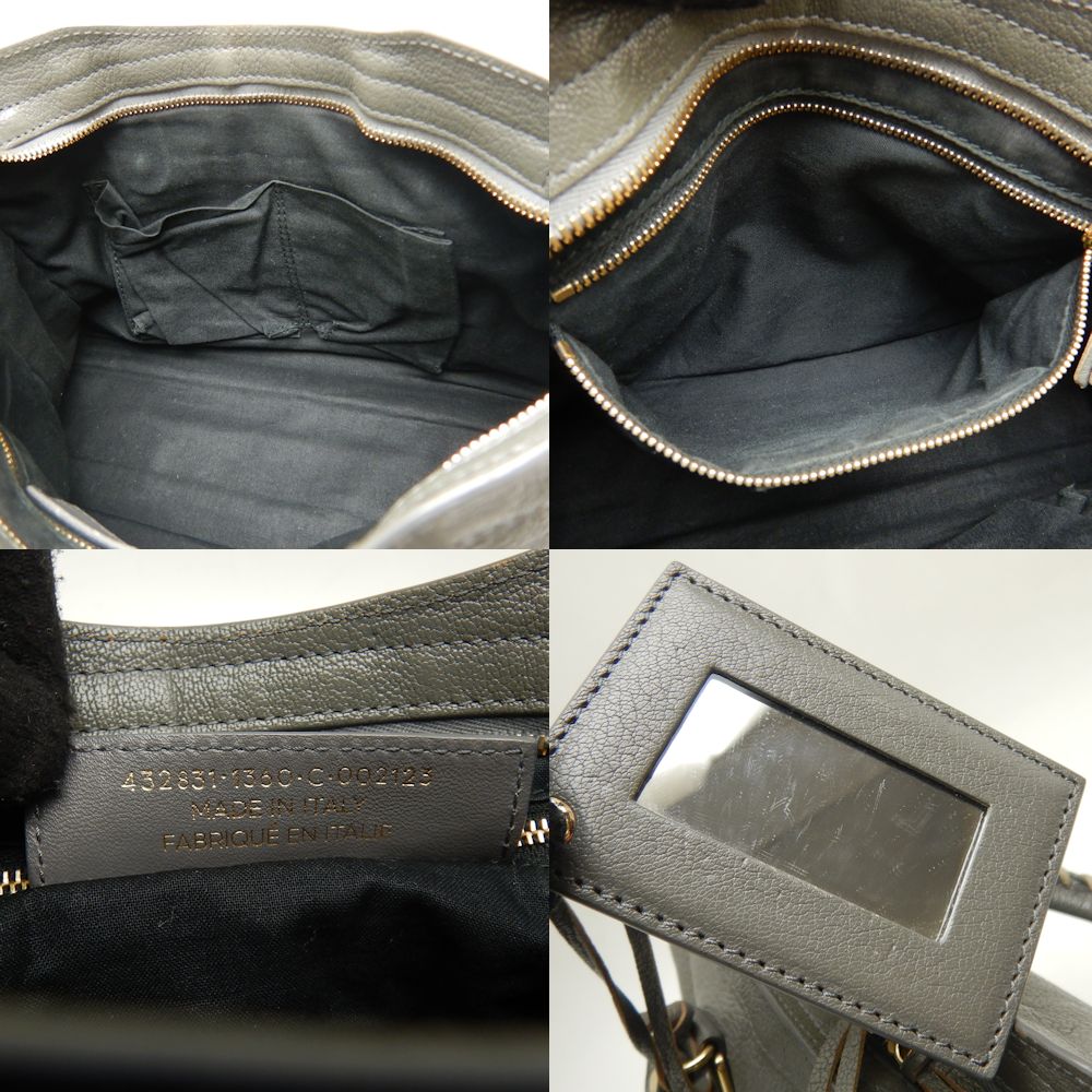 balenciaga Metallic Edge City Leather Handbag
