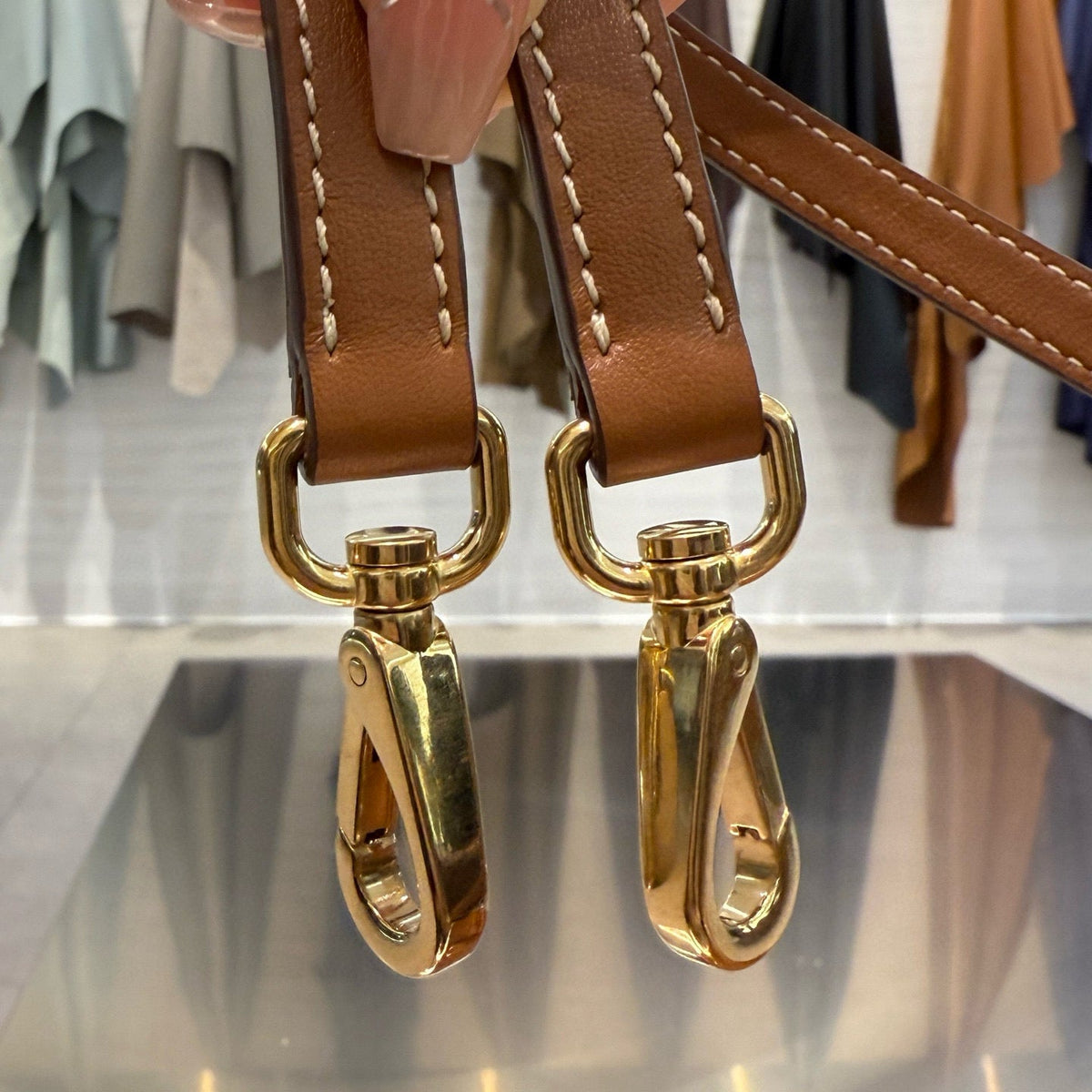 MIU M LEATHER BACKPACK