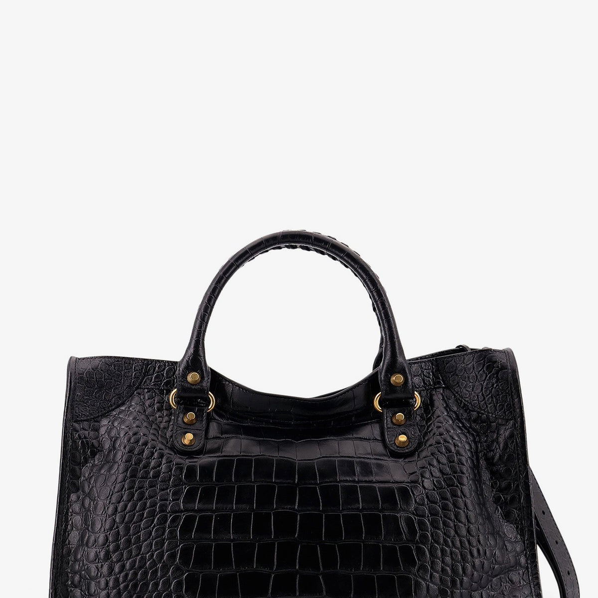 Balenciaga Women Le City Medium Leather Shoulder Bag
