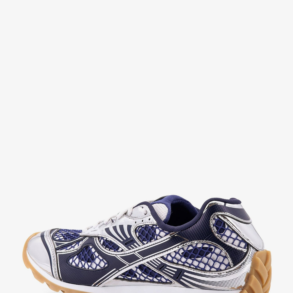 Bottega Veneta Men Orbit Mesh And Leather Sneakers