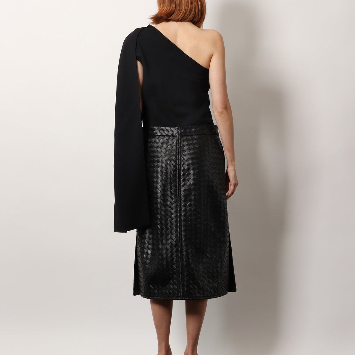Bottega Veneta Women Asymmetric Viscose And Wool Crãªpe Top