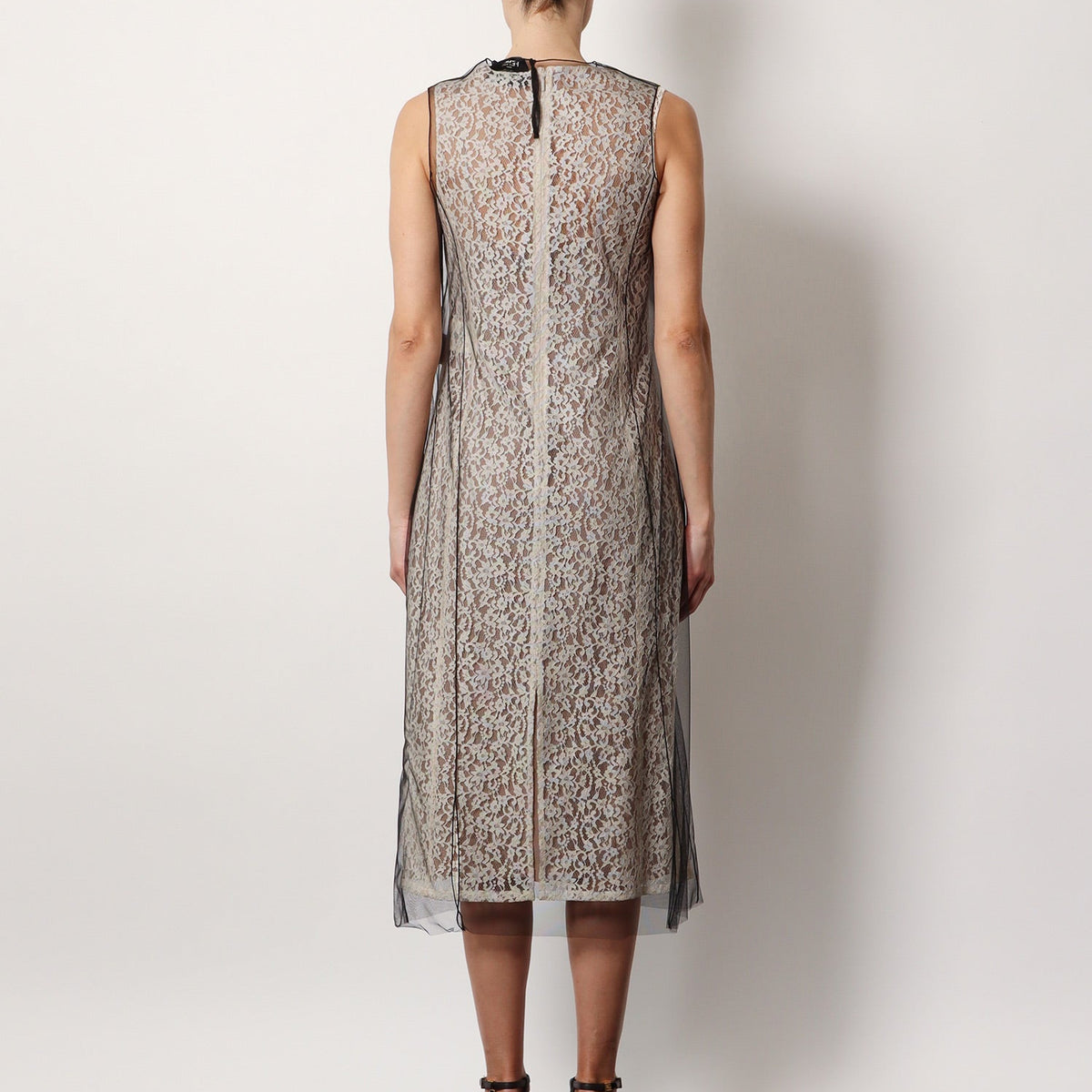 Fendi Women Blooming Lace Midi Dress