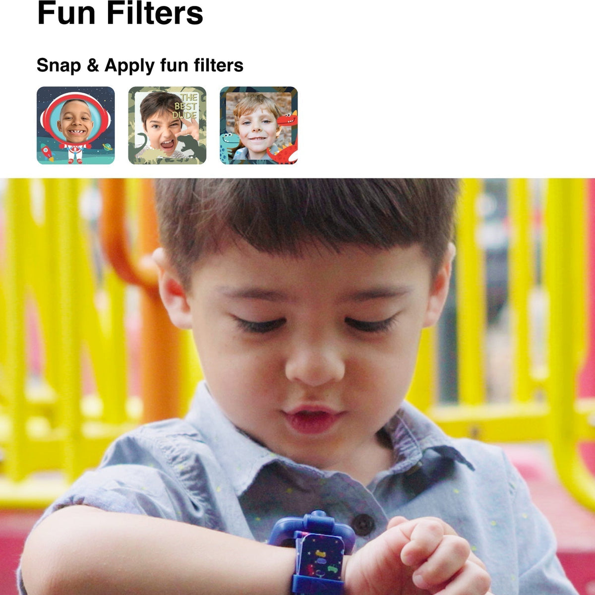 PlayZoom 2 Kids Smartwatch with Headphones: Red Race Cars