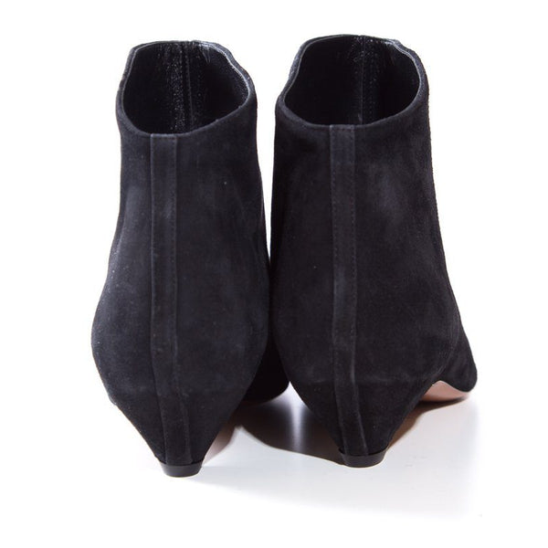 Alaia Black Suede Ankle Booties SZ 38.5