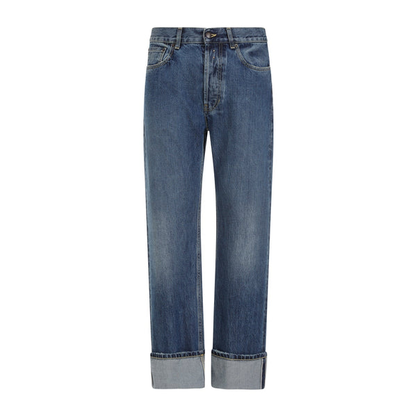 Alexander Mcqueen Turn Up Jeans Men