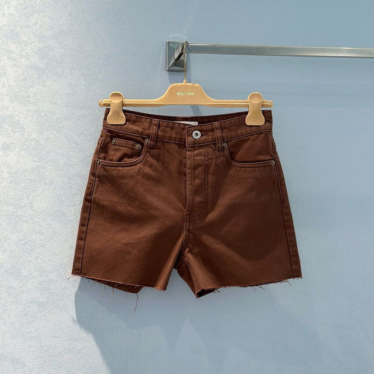 MIU M DENIM SHORTS