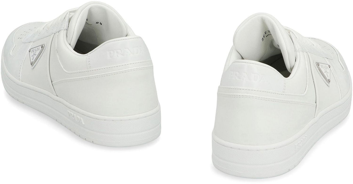 PRADA Downtown Leather Low-Top Sneakers for Men