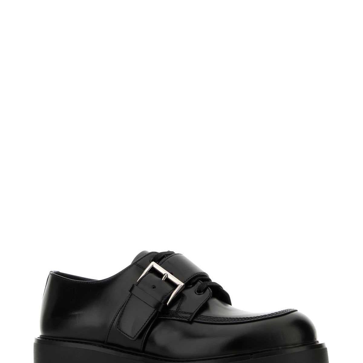 PRADA Classic Leather Lace-Up Shoes for Men
