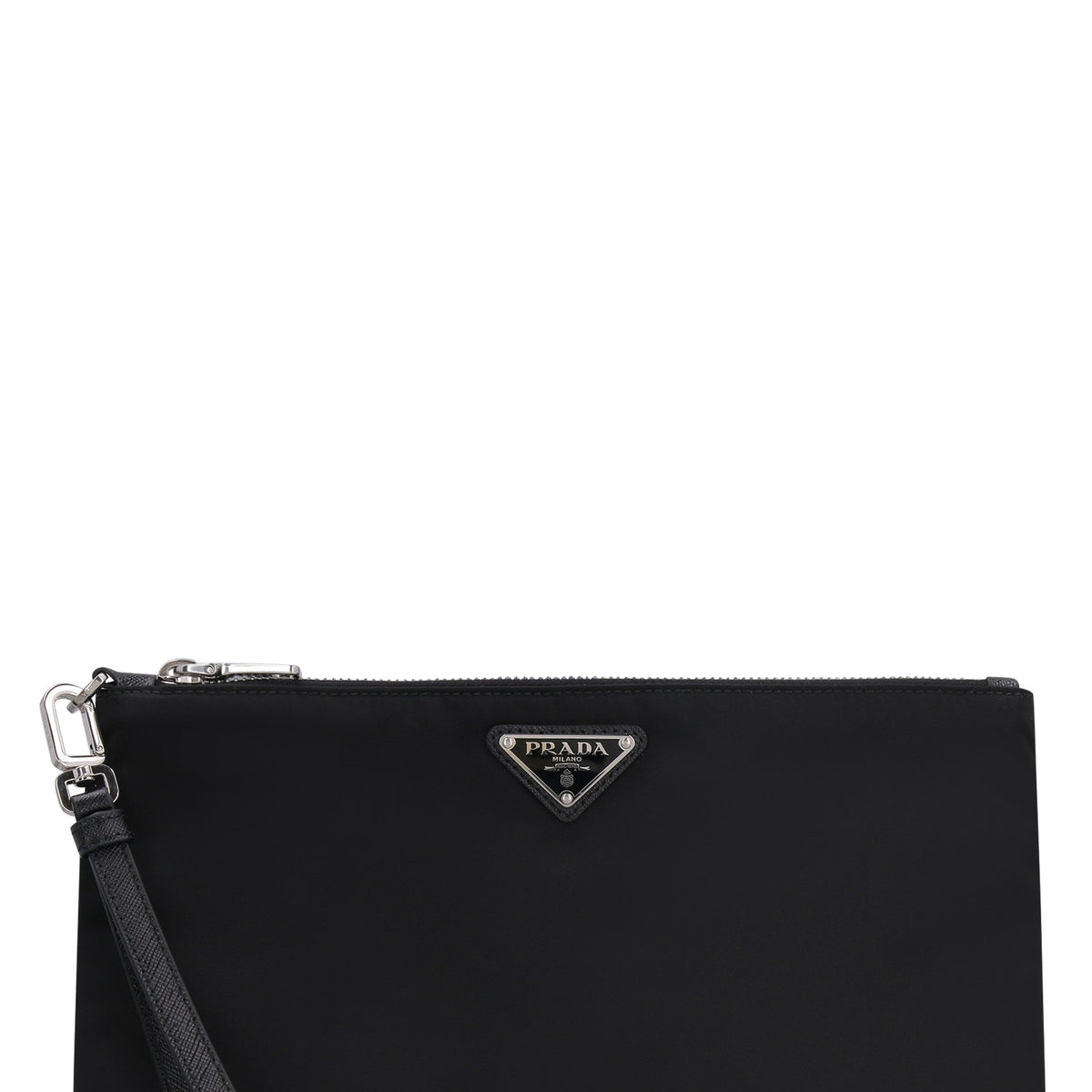 PRADA Mini Re-Nylon and Saffiano Pouch Handbag