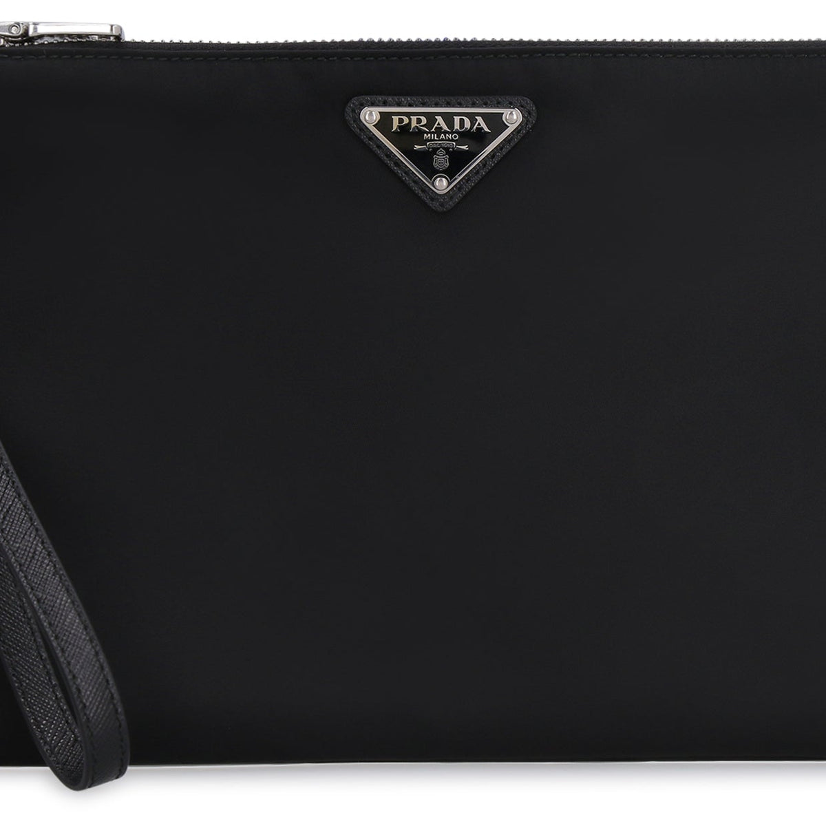 PRADA Mini Re-Nylon and Saffiano Pouch Handbag