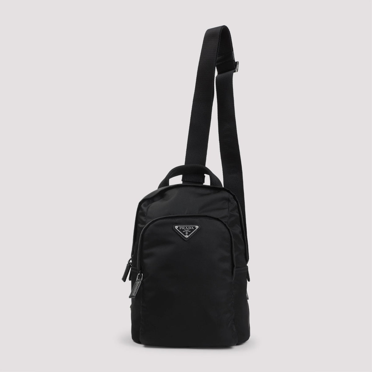 PRADA Eco-Friendly Mini Backpack with Leather Accents