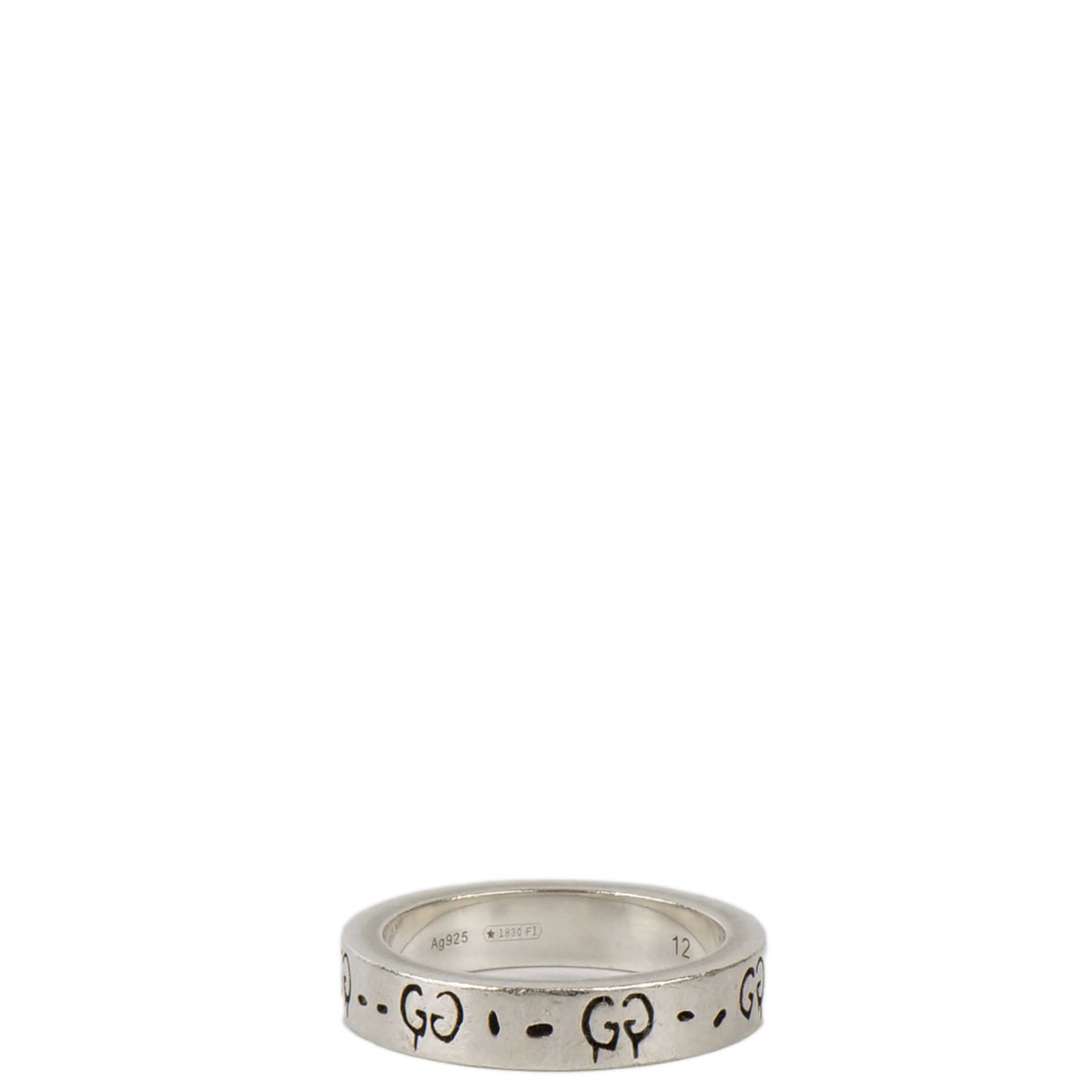 Gucci Guccighost Silver Ring.