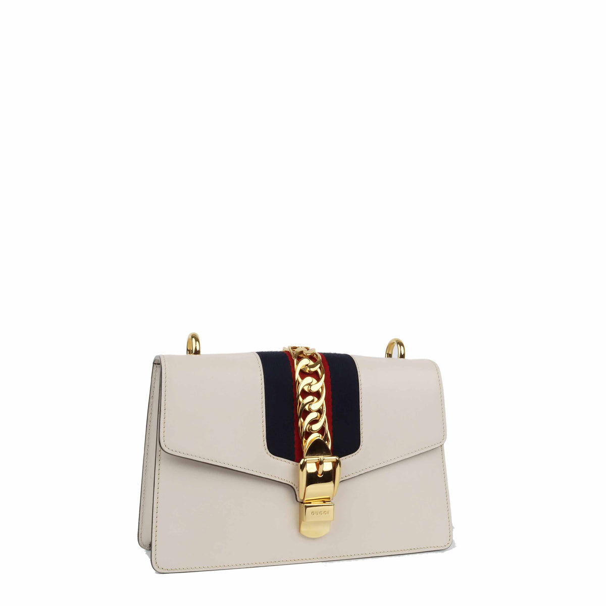 Gucci Small White Sylvie Bag.