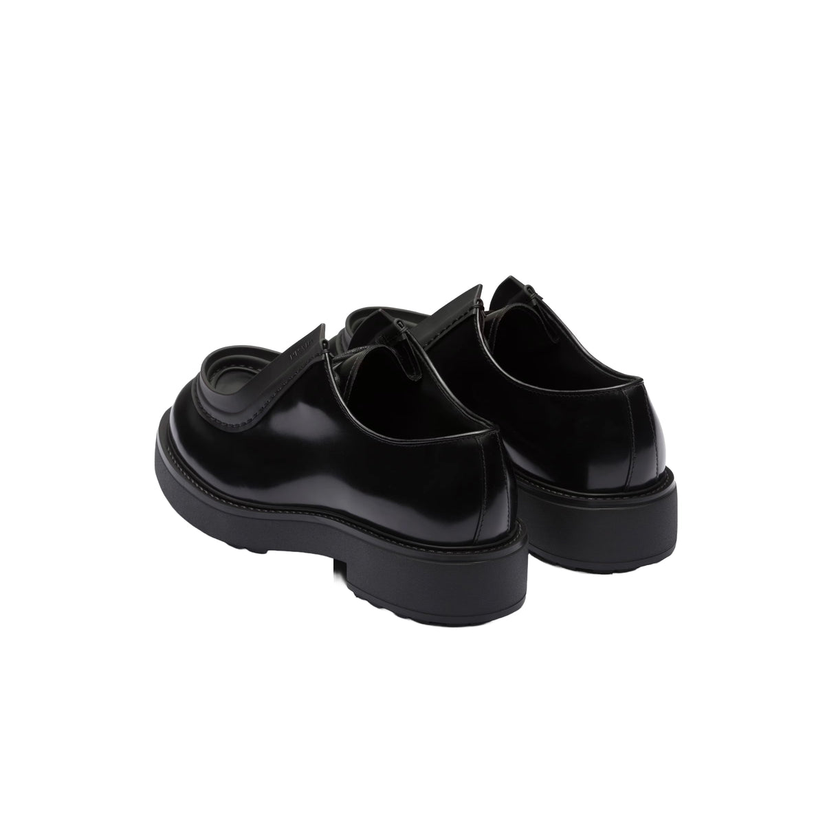 Gucci Diapason Opaque Brushed Leather Lace Up Loafers
